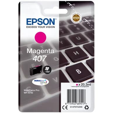 Epson Mustepatruuna magenta, 1.900 sivua T07U340 Vastaa: N/A