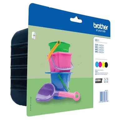 Brother Brother 221 Mustepatruuna MultiPack Bk,C,M,Y LC221VALBP Vastaa: N/A