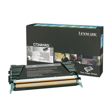 Lexmark Värikasetti musta 8.000 sivua return C734A1KG Vastaa: N/A