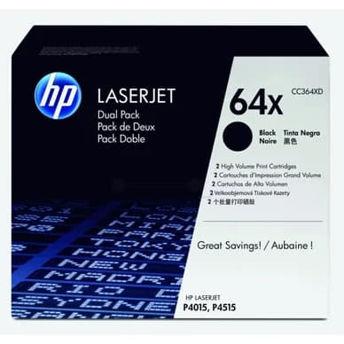 HP HP 64XD Värikasetti musta CC364XD Vastaa: N/A
