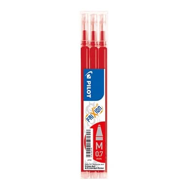PILOT Täyttö 3-pack FriXion Pyyhittävä muste 0.7 punainen 356063 Vastaa: N/A