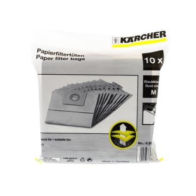 KÄRCHER Pölypussit, paperi, 10kpl. 6-904-312 Vastaa: N/A