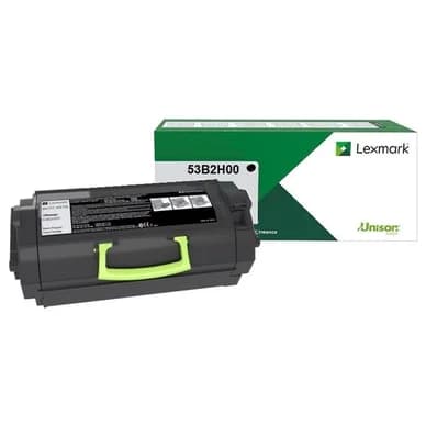 Lexmark Värikasetti musta 25.000 sivua return 53B2H00 Vastaa: N/A