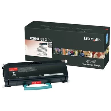 Lexmark Värikasetti musta 9.000 sivua X264H31G Vastaa: N/A