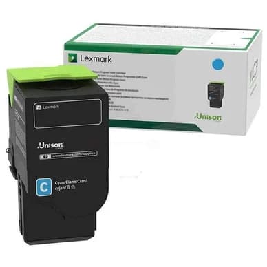 Lexmark Toner cyan, 7000 sivua 78C2UCE Vastaa: N/A