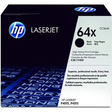 HP HP 64X Värikasetti musta CC364X Vastaa: N/A