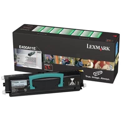 Lexmark Värikasetti musta 6.000 sivua return E450A11E Vastaa: N/A