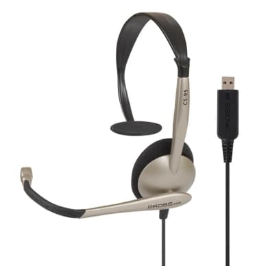 KOSS Headset CS95 Mono On-Ear Mic USB Champagne 21299184066 Vastaa: N/A