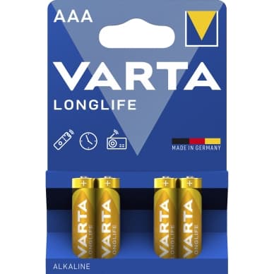 Varta Varta Pitkäikäinen paristo - AAA, 4 kpl 4103101414 Vastaa: N/A