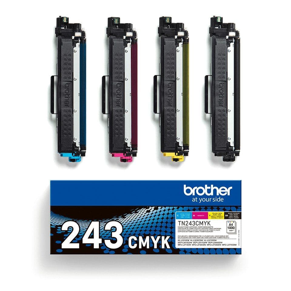 Brother TN-243CMYK, 1000 sivua, 1000 sivua, Musta, Syaani, Magenta, Keltainen, 1 kpl