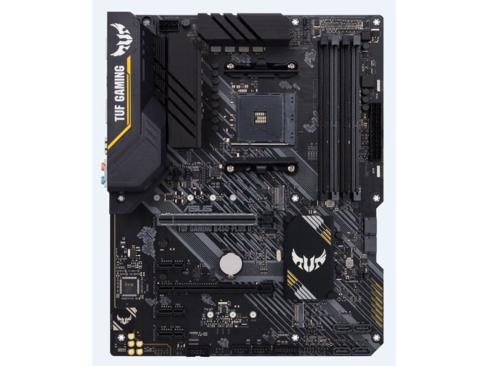 ASUS TUF GAMING B450-PLUS II - Emolevy - ATX - Socket AM4 - AMD B450 Chipset - USB-C Gen2, USB 3.2 Gen 1, USB 3.2 Gen 2 - Gigabit LAN - sisäinen grafiikka (CPU tarvitaan) - HD Audio (8-kanavainen)