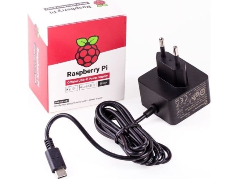 Raspberry Pi RPI PS 15W BK EU, PC, Sisätila, 96 - 264 V, 15,3 W, 5.1 V, 3 A