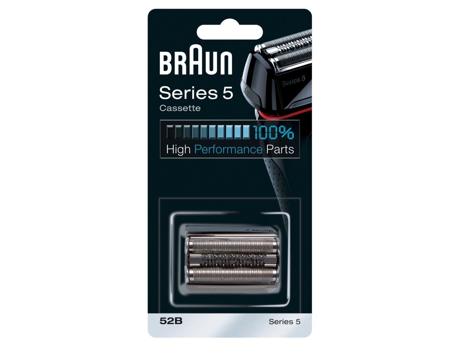 Braun Series 5 BR-CP52B, Parranajopää, 1 pää(t), Musta, 18 kuukautta, Saksa, Braun
