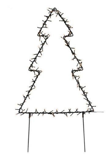 Metallinen joulukuusi 175 LED-valolla, 75 cm (780-041)