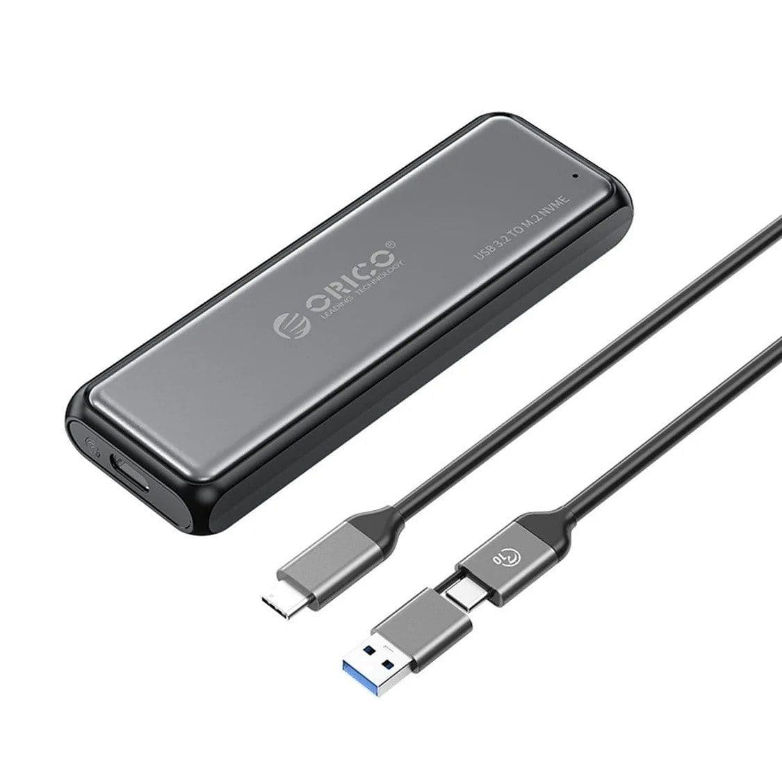 M.2 NVME USB-C 3.2 10Gbps -asematasku - harmaa