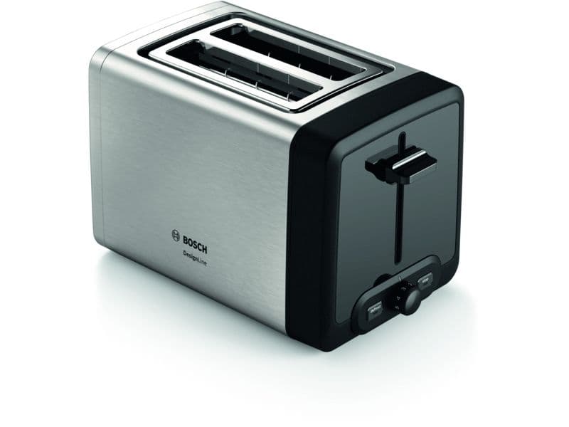 Bosch TAT4P420, 2 viipale(i)ta, Musta, Ruostumaton teräs, Ruostumaton teräs, 970 W, 220-240 V, 300 mm