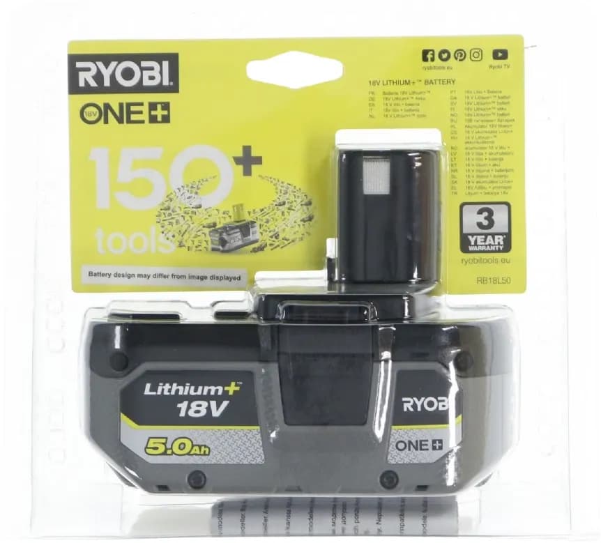 Ryobi RB18L50 ONE+ Akku - 5,0 Ah