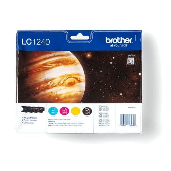 Brother LC1240VALBP, 600 sivua, 600 sivua, 4 kpl, Monipakkaus
