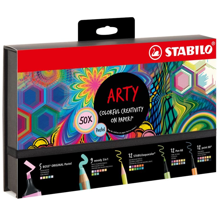 Stabilo Arty lahjapakkaus pastellivalikoima 50 kpl