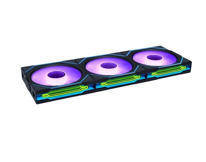 Lian Li UNI FAN SL-INF Langaton kotelotuuletin, ARGB, PWM - 3er-Pack, ohjaimella 120mm, musta