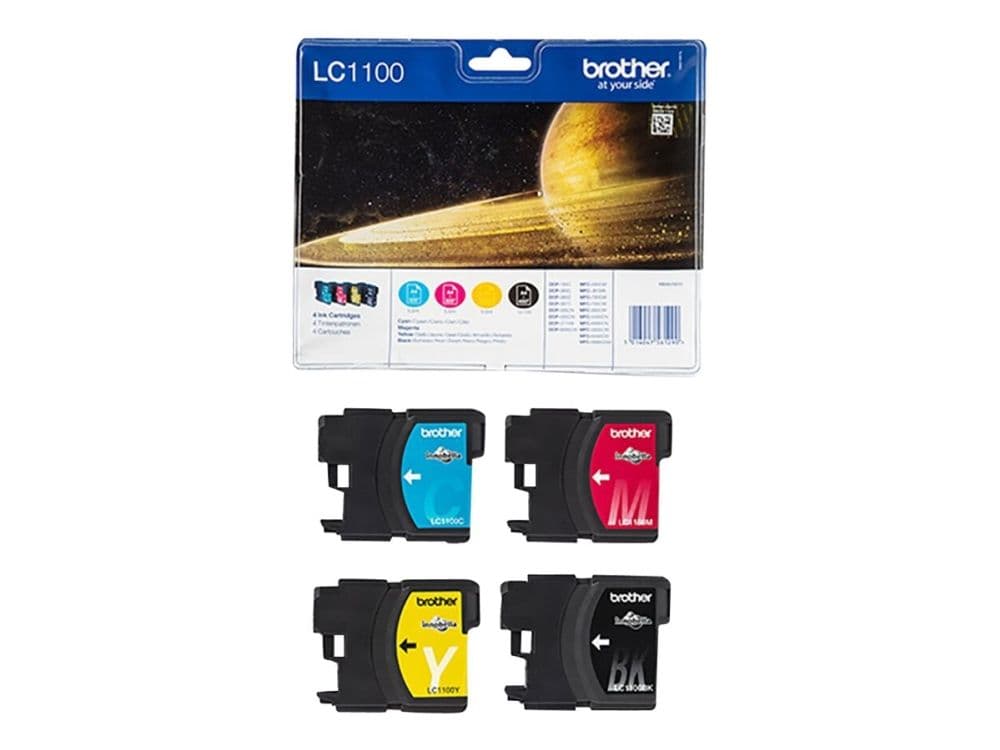 Brother LC1100VALBP, 450 sivua, 325 sivua, 4 kpl, Monipakkaus