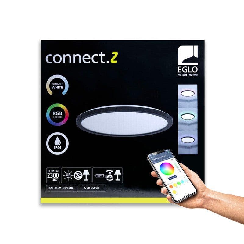 EGLO ROVITO-Z LOFT Ø390 RGB/CCT 21W 2625LM IP44 LAJITTELU