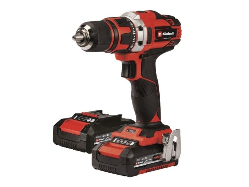 Einhell 4513939, Akkuruuvinväännin, Punainen, 18 V, Litiumioni (Li-Ion), 205 mm, 55 mm