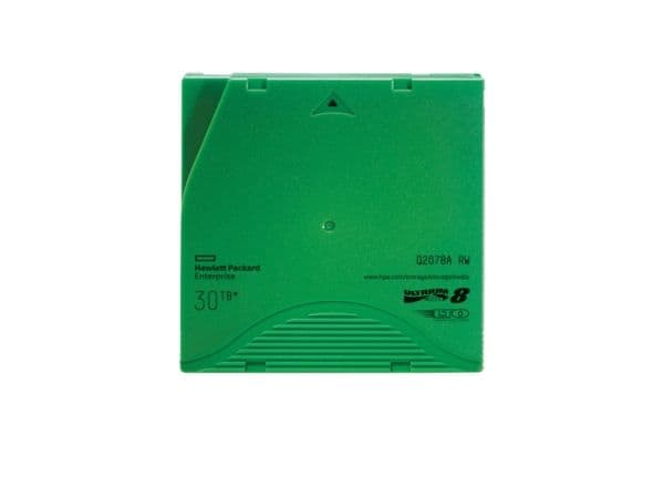 HP LTO-8 Ultrium 30TB RW Data Cartridge, Tyhjä datanauha, LTO, 12000 GB, 30000 GB, 30 vuosi/vuosia, 183 kA/m