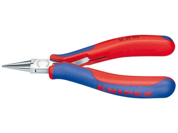 Knipex 35 32 115, Kärkipihdit, 1 mm, 2,25 cm, Terästä, Sininen, Punainen, 115 mm