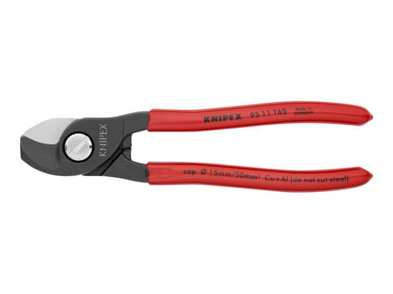 Knipex 95 11 165, Sivuleikkurit, 1,5 cm, Terästä, Muovi, Punainen, 165 mm