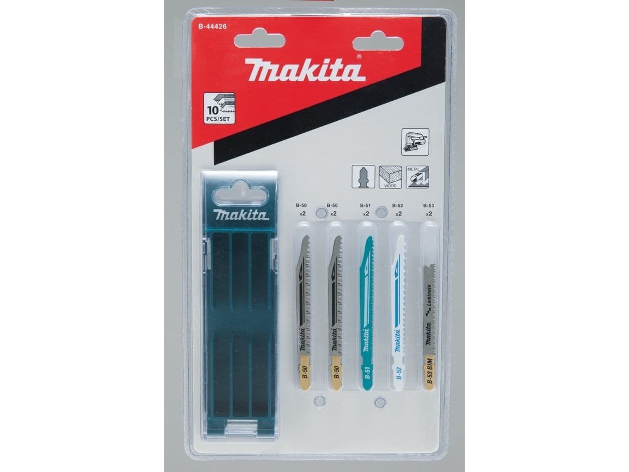 Makita B-44410, Kuviosahanterä, Musta, Ruostumaton teräs, 10 kpl