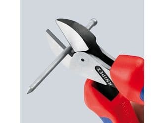 Knipex 73 05 160 T, Pihdit viistolla leikkauspinnalla, 4,8 mm, Kromivanadiini-teräs, Muovi, Sininen, Punainen, 160 mm