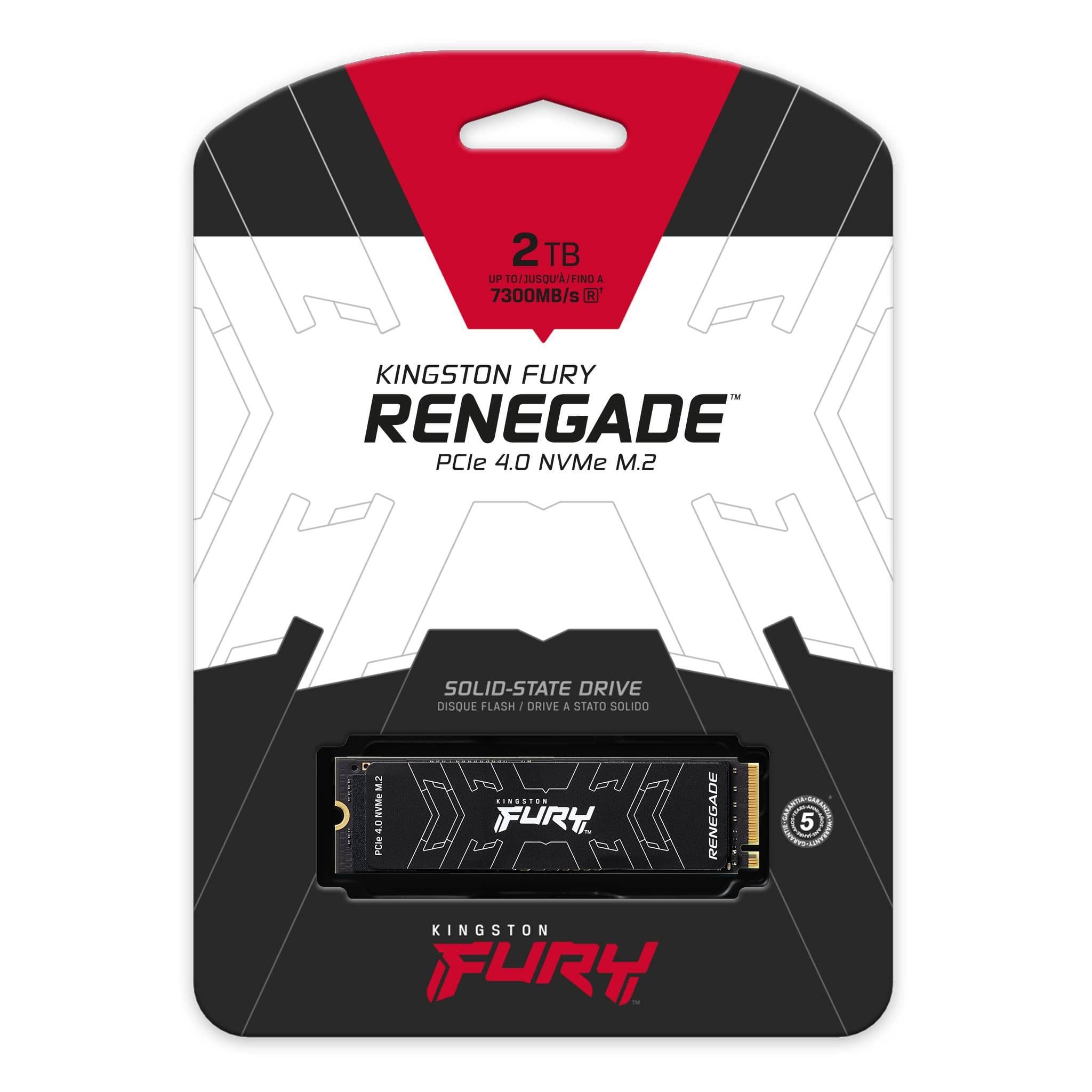 Kingston | FURY Renegade - SSD - 2 TB - sisäinen - M.2 2280 - PCIe 4.0 x4 (NVMe)