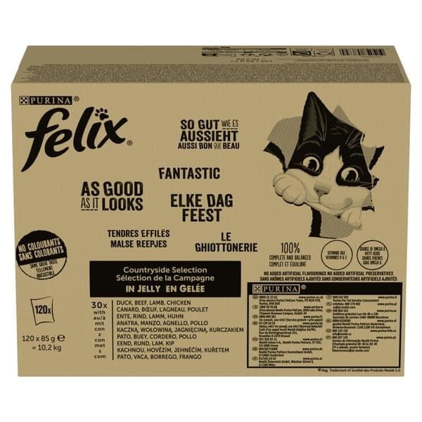 Purina Felix Fantastic Mix lantliga smaker 120x85 g