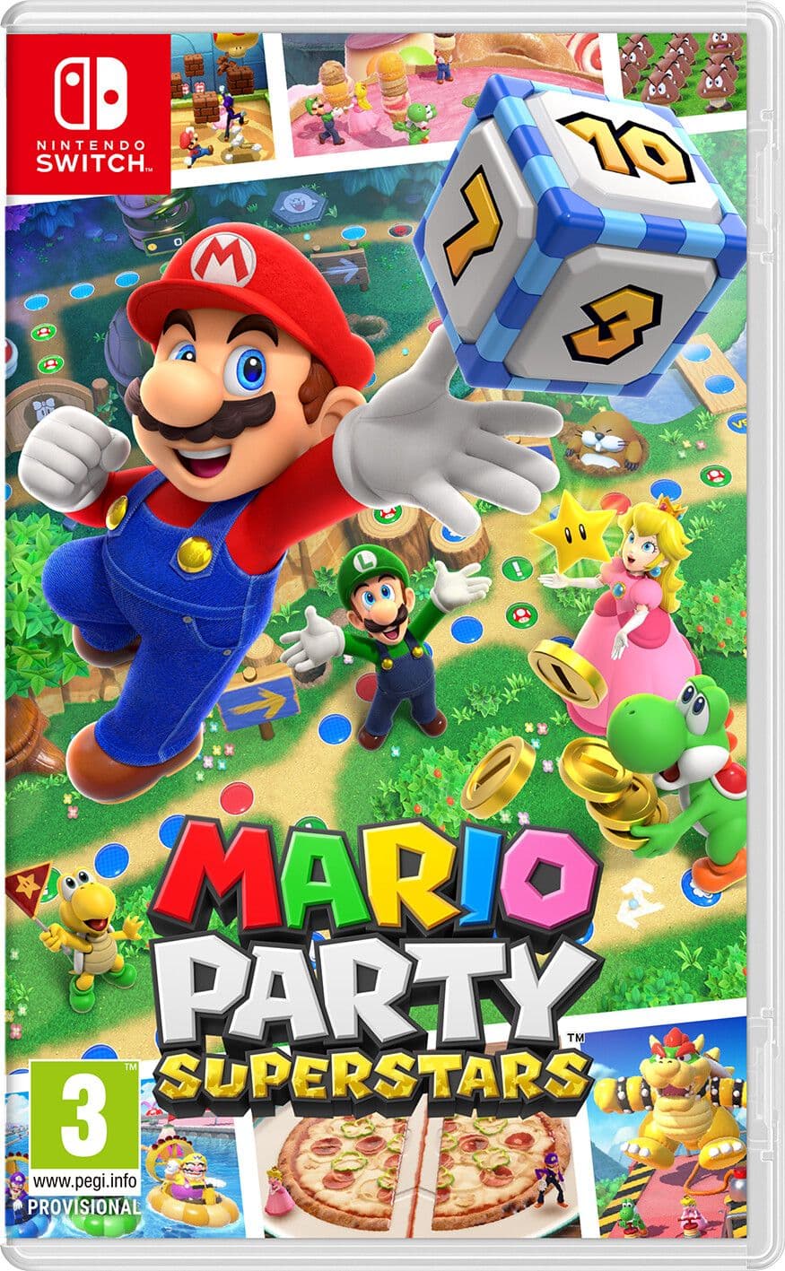 Nintendo Mario Party Superstars, Nintendo Switch, Moninpelitila, E (Kaikki), Fyysinen media