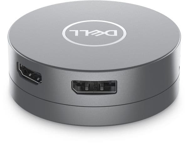 DELL DA305, Langallinen, USB 3.2 Gen 2 (3.1 Gen 2) Type-C, 10,100,1000 Mbit/s, Hopea, 3840 x 2160 pikseliä, Dell