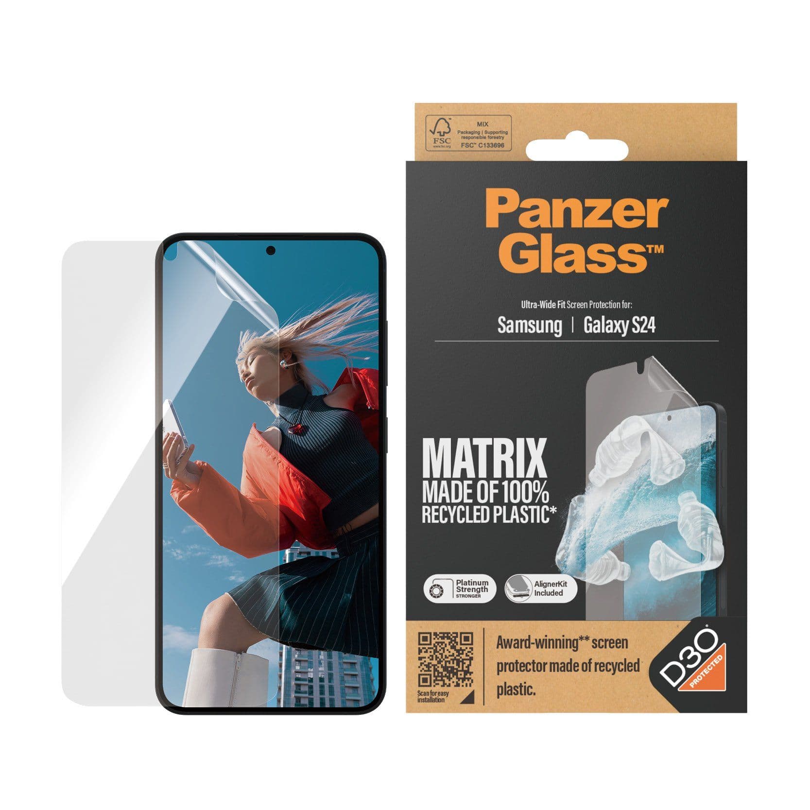 PanzerGlass™ | Matrix-Edition - Näytönsuoja - Ultra-Wide Fit | Galaxy S24