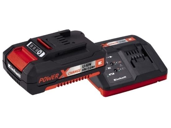 Einhell 4512042, Litiumioni (Li-Ion), 18 V 4,00Ah, Musta, Punainen, 200-260 V, 50/60 Hz, Litiumioni (Li-Ion)