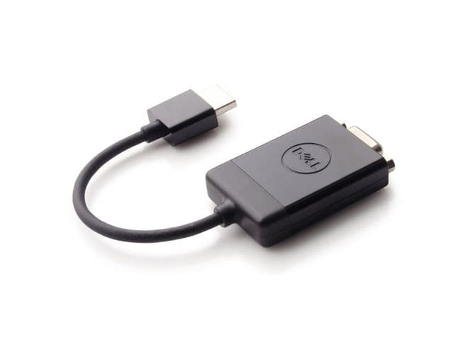 Dell - Videoadapteri - HDMI han til HD-15 (VGA) hun - Chromebook 3120 Inspiron 17 77XX, 24 5459, 3059, 3263, 5458, 55XX, 7459 Vostro 3650 Vostro 3650