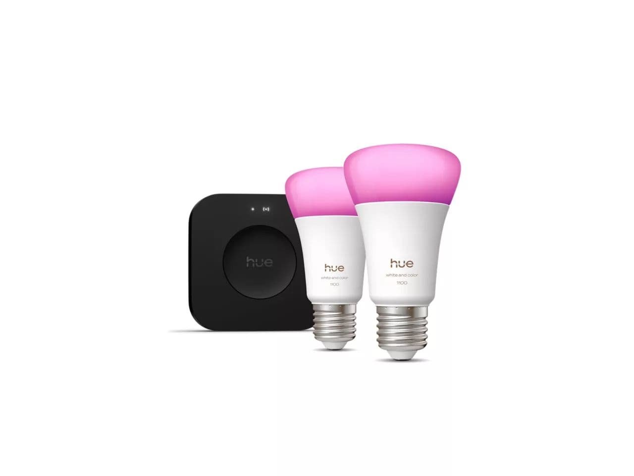 Philips Hue White and Color Ambiance -aloituspakkaus - 2 x E27-polttimoa (1100 lm) + Bridge Pro