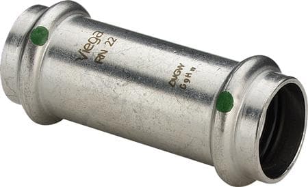 Sanpress inox skydemuffe 35 mm rustfrit stål
