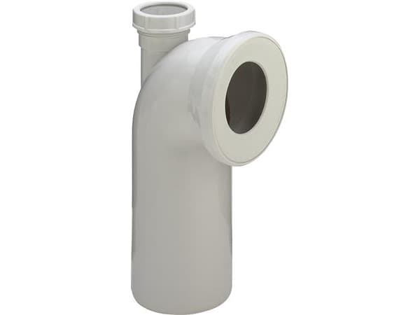 Viega nokan mutka 90° 50 mm:n nastalla muovi/valkoinen