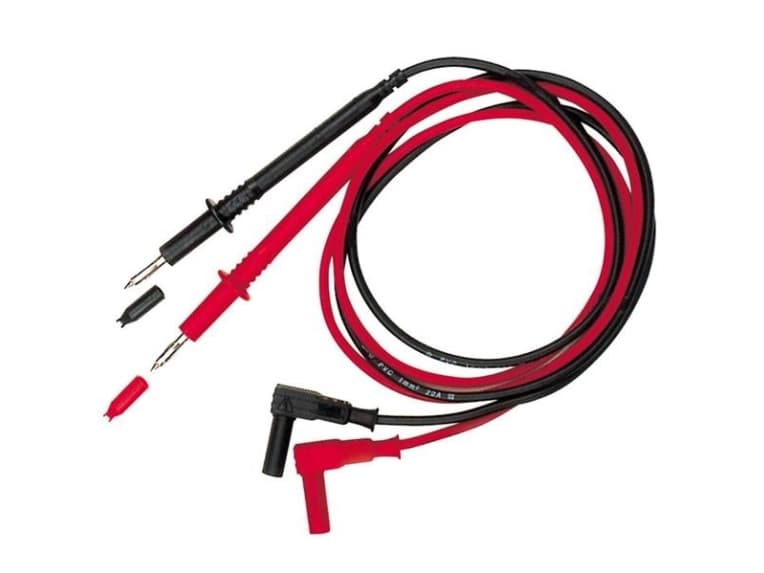 ELMA INSTRUMENTS 1 mustan ja 1 punaisen PVC-kaapelin sarja , 1 mm², 1 m pitkä .