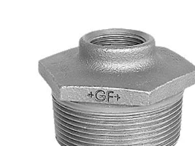 Nippelmuffe sort koncentrisk 2 1/2X1 1/4