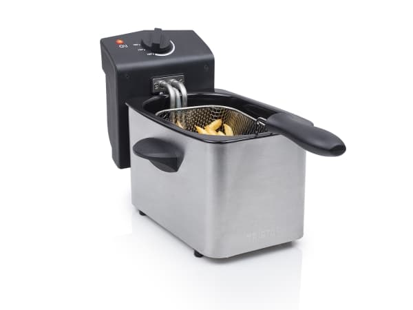 Tristar FR-6919, Rasvakeitin, 2 L, 150 °C, 190 °C, Yksi, Musta, Ruostumaton teräs