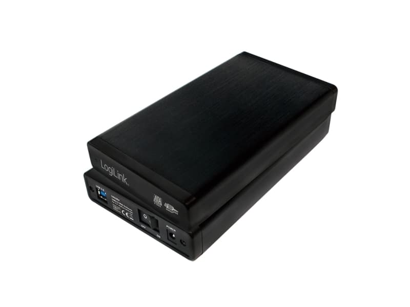 LogiLink UA0284, HDD-kotelo, 3.5, SATA, 5 Gbit/s, USB-liitettävyys, Musta