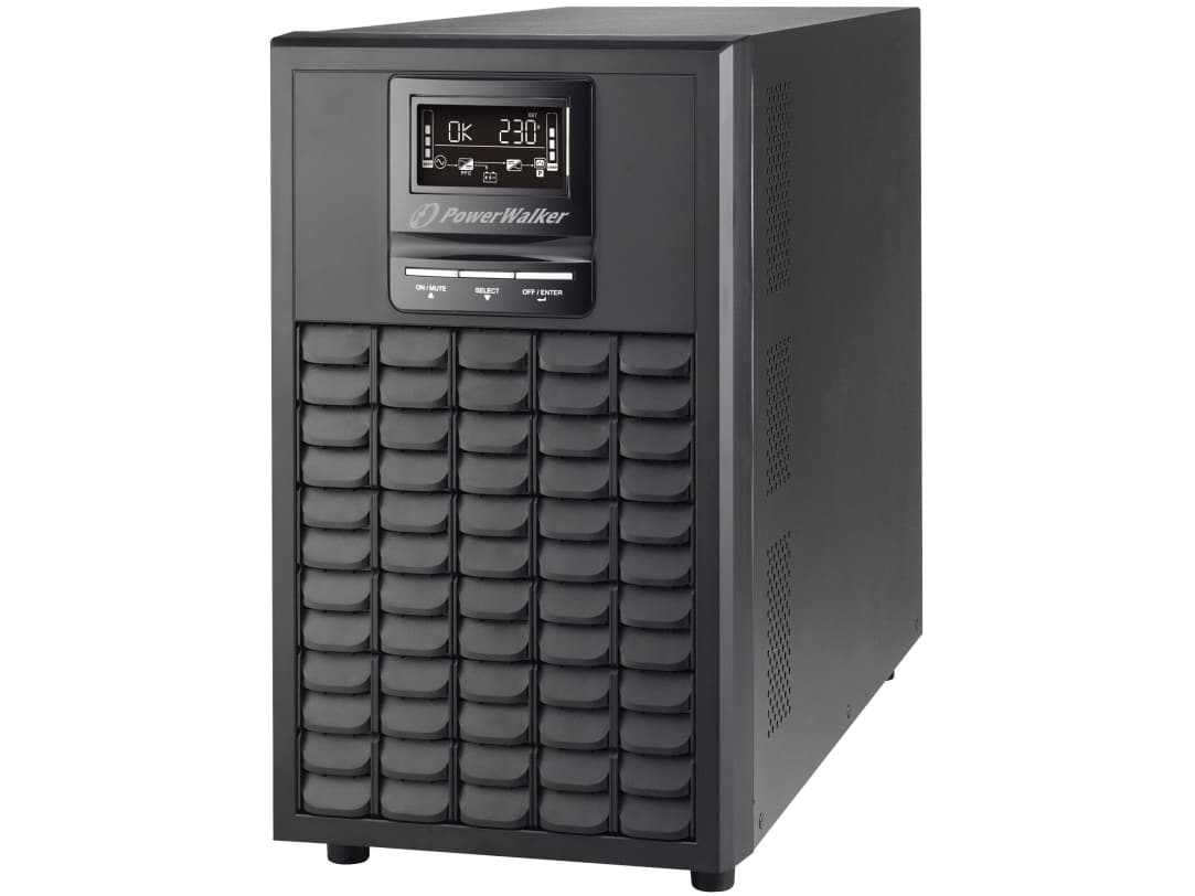 PowerWalker VFI 3000 CG PF1, Taajuuden kaksoismuunnos (verkossa), 3 kVA, 3000 W, 110 V, 300 V, 40/70 Hz