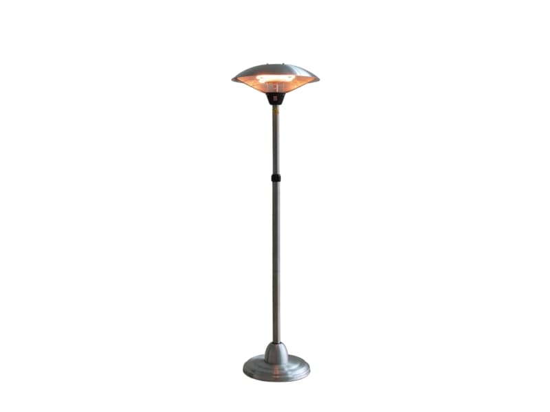 HORTUS Terrassevarmer gulvmodel med teleskop 900/1200/2100 W, HA, sølv (211-372)