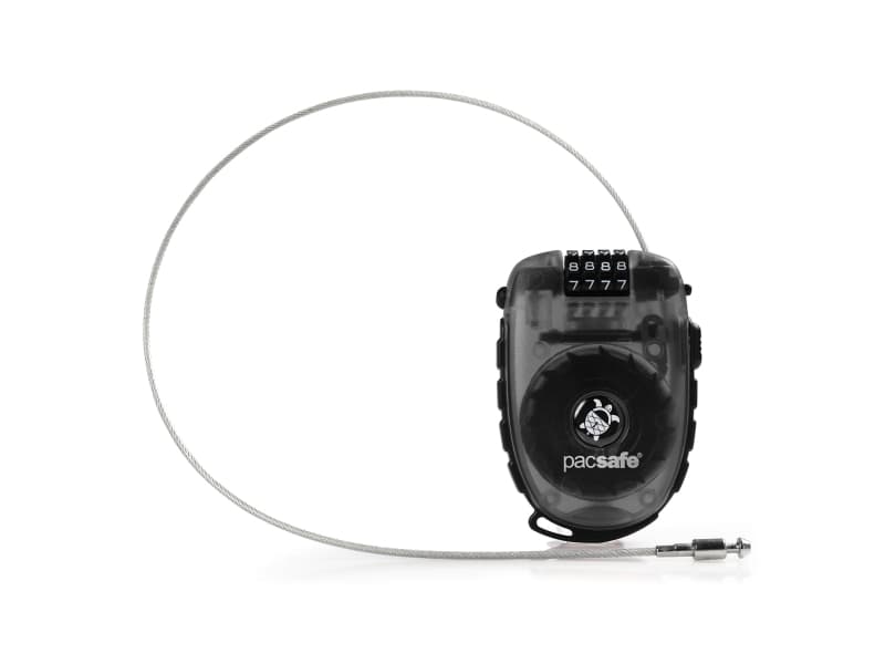 Pacsafe Retractasafe 250, Matkatavaroiden yhdistelmälukko, Musta, 60 mm, 20 mm, 95 mm, 80 g