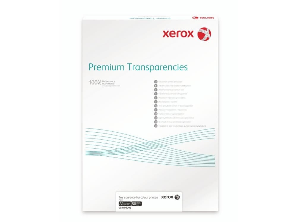 Xerox 003R98203, Universaali, A3 (297x420 mm), Polyesteri, 100 arkkia, 140 g/m², Läpinäkyvä